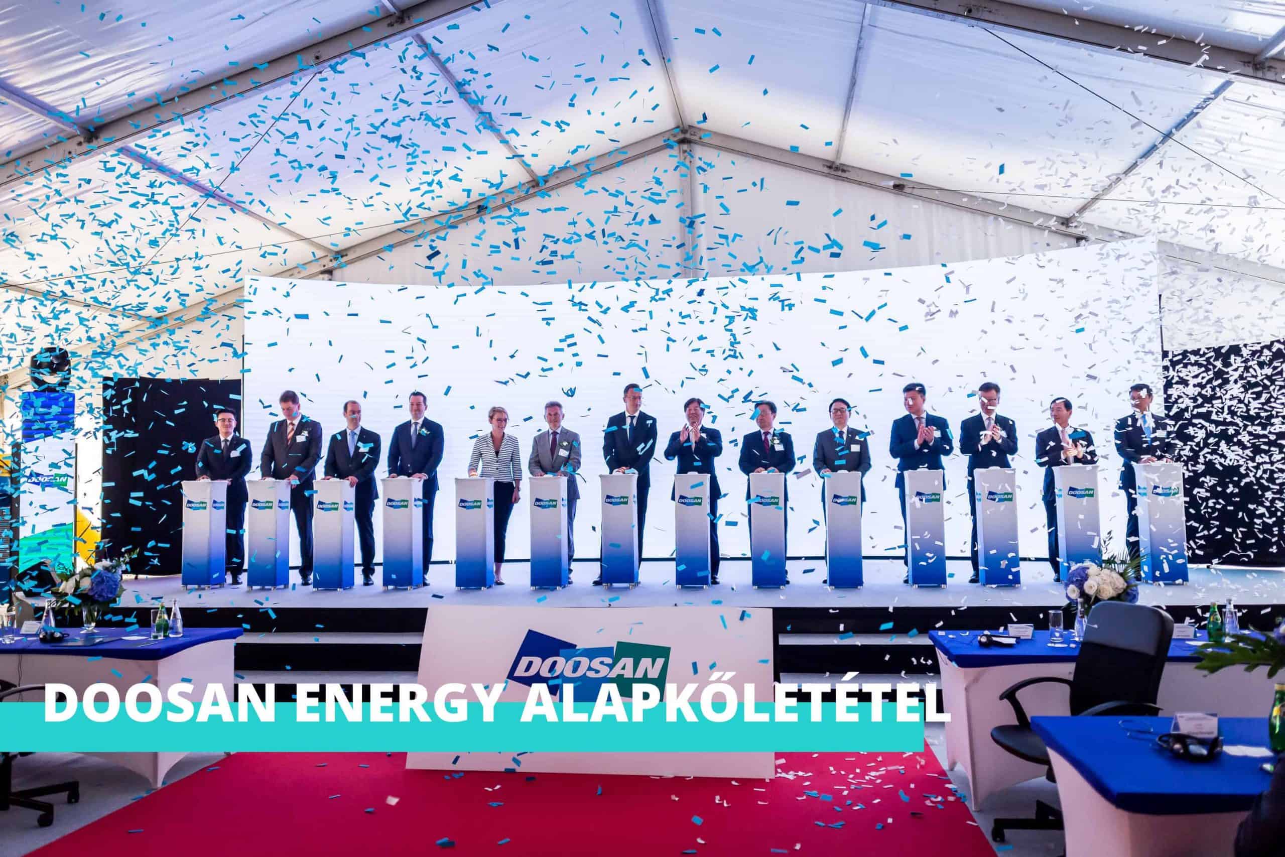 Doosan Energy alapkőletétel rendezvény